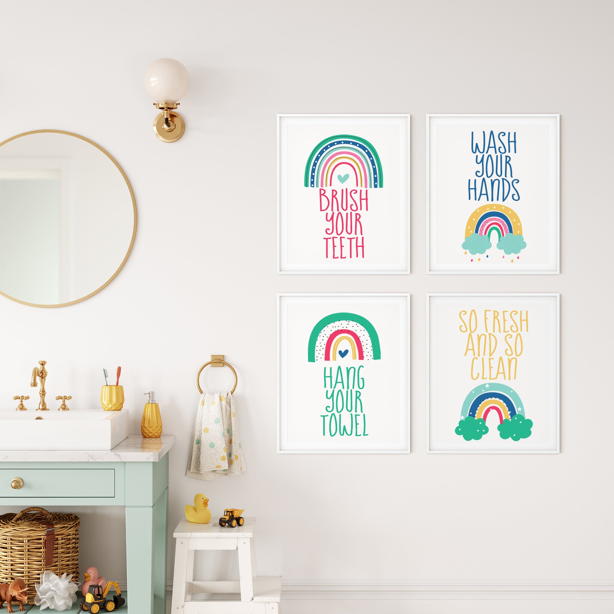 Bathroom Wall Art Chicfetti