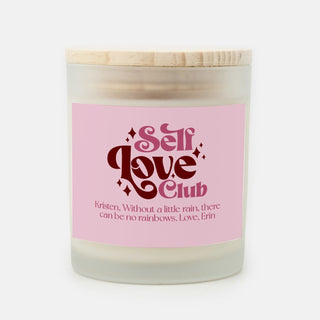 Self Love Club Candle Frosted Glass - 11 oz