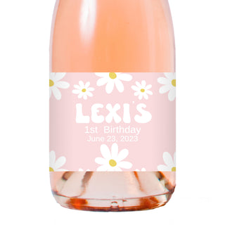 Pink Daisy  Champagne Labels