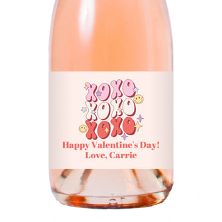 XOXO Retro Valentine  Champagne Labels