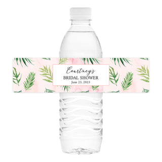 Aloha Palm Water Bottle Labels