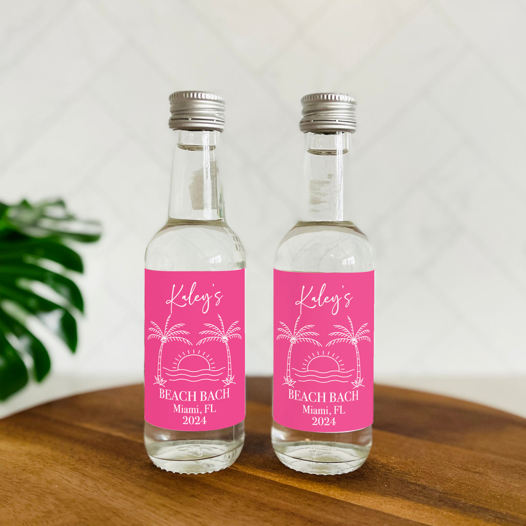 Beach Bachelorette Mini Shot Labels – Chicfetti beach-bachelorette-mini-shot-labels-chicfetti