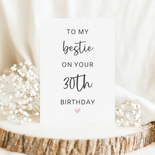 Bestie 30th Birthday Card