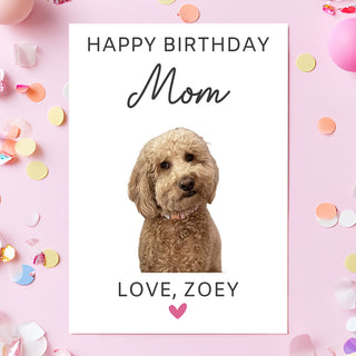 Pet Parent Birthday Card with Pet Photo