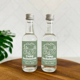 Camp Bachelorette Mini Shot Labels