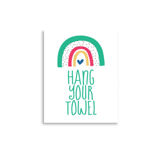 Hang Your Towel Rainbow Wall Art Print