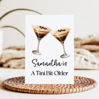Espresso Martini Birthday Card