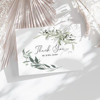 Eucalyptus Personalized Thank You Cards
