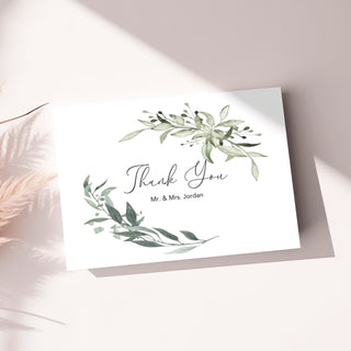 Eucalyptus Personalized Thank You Cards