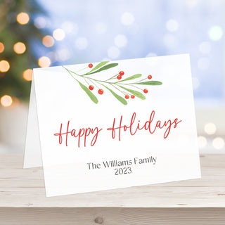 Holly Berry Holiday Cards