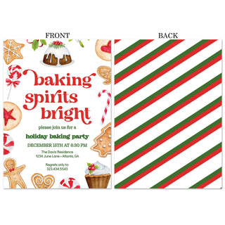 Baking Spirits Bright Invitations