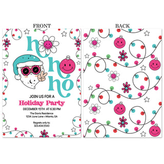 Groovy Santa Invitations