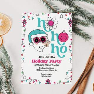 Groovy Santa Invitations