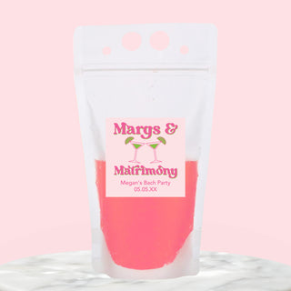 Margs and Matrimony Drink Pouches