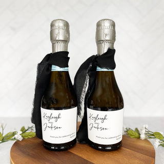 Minimal Names Champagne Labels