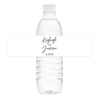 Minimal Names Water Bottle Labels