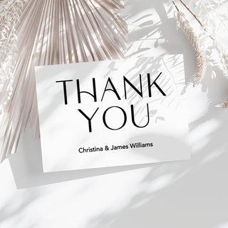Modern Personalized Thank You Cards