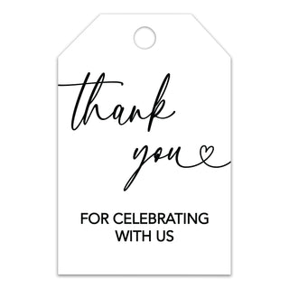 Thank You for Celebrating with Us Tag