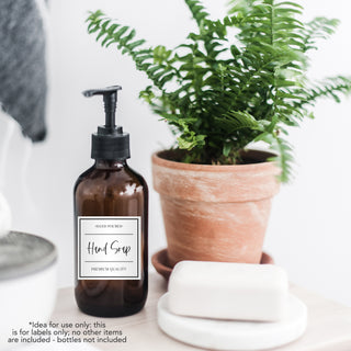 Hand Lettered Cleaner Labels - Set of 12