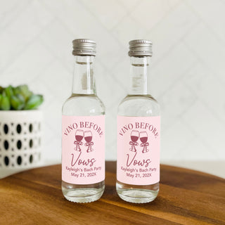 Vino Before Vows Mini Shot Labels