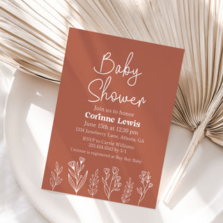 a baby shower is shown on a plate