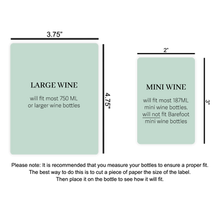 a diagram of a bottle of wine with the measurements