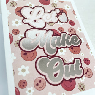 Let's Make Out Retro Valentine Card
