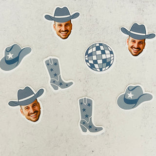 Cowboy Face Last Rodeo Confetti