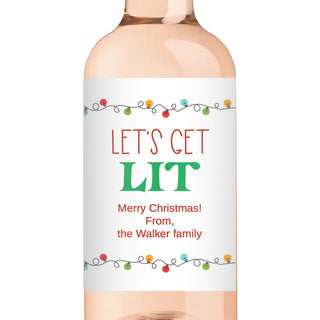 Let's Get Lit Wine Labels