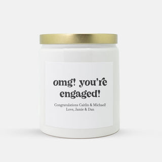 OMG You're Engaged Candle White Ceramic - 8 oz