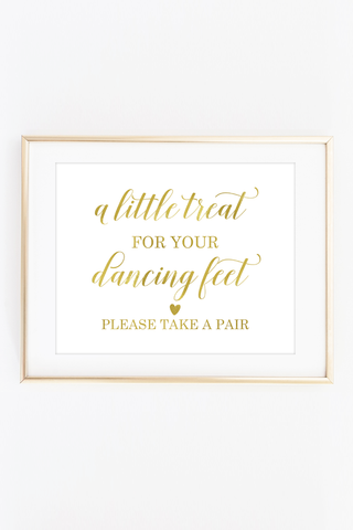 A Little Treat for Your Dancing Feet Sign