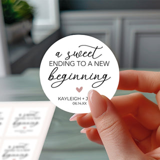 A Sweet Ending to a New Beginning Stickers