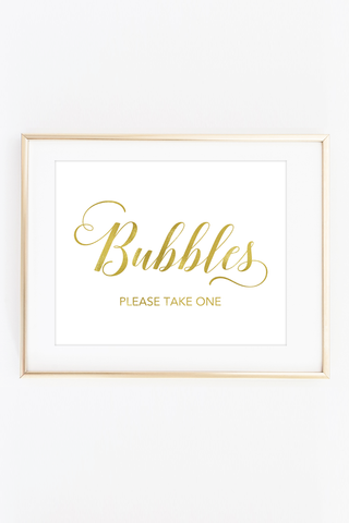 Bubbles Sign