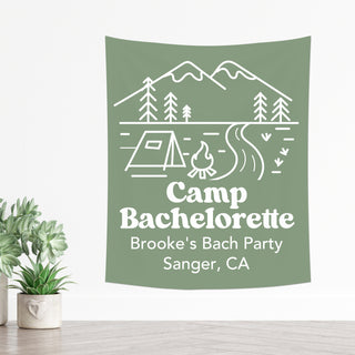Camp Bachelorette Personalized Backdrop