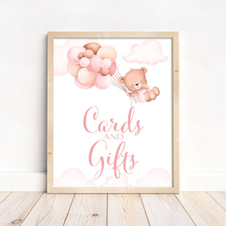 Balloon Bear Cards and Gifts Sign