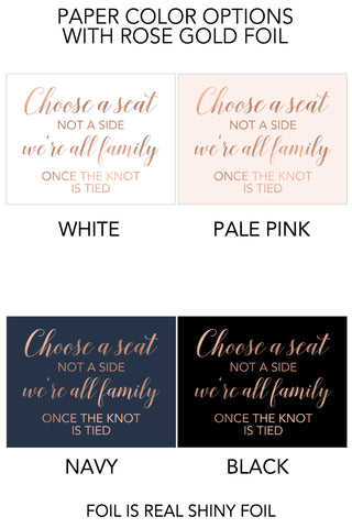 Choose a Seat Sign