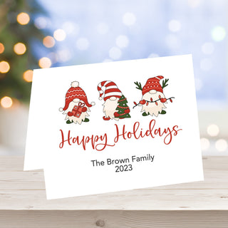 Festive Gnome Holiday Cards