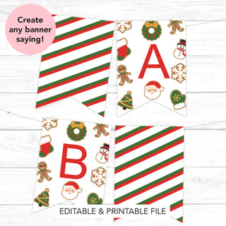 Christmas Cookie Printable Banner