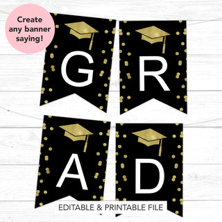 Confetti Graduation Printable Banner