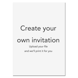 Create Your Own Invitations