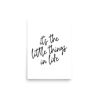 It's the Little Things in Life Wall Art
