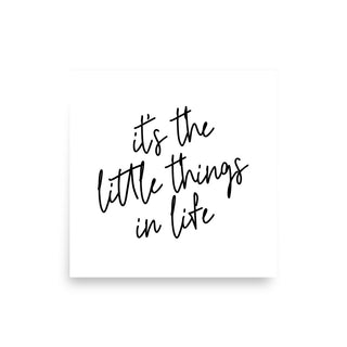 It's the Little Things in Life Wall Art