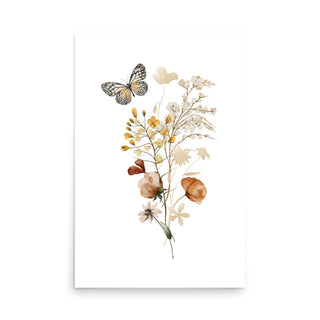 Boho Wildflowers I Wall Art Print
