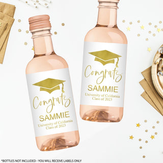 Graduation Foil Wine Labels
