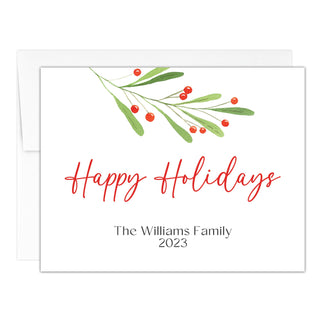 Holly Berry Holiday Cards