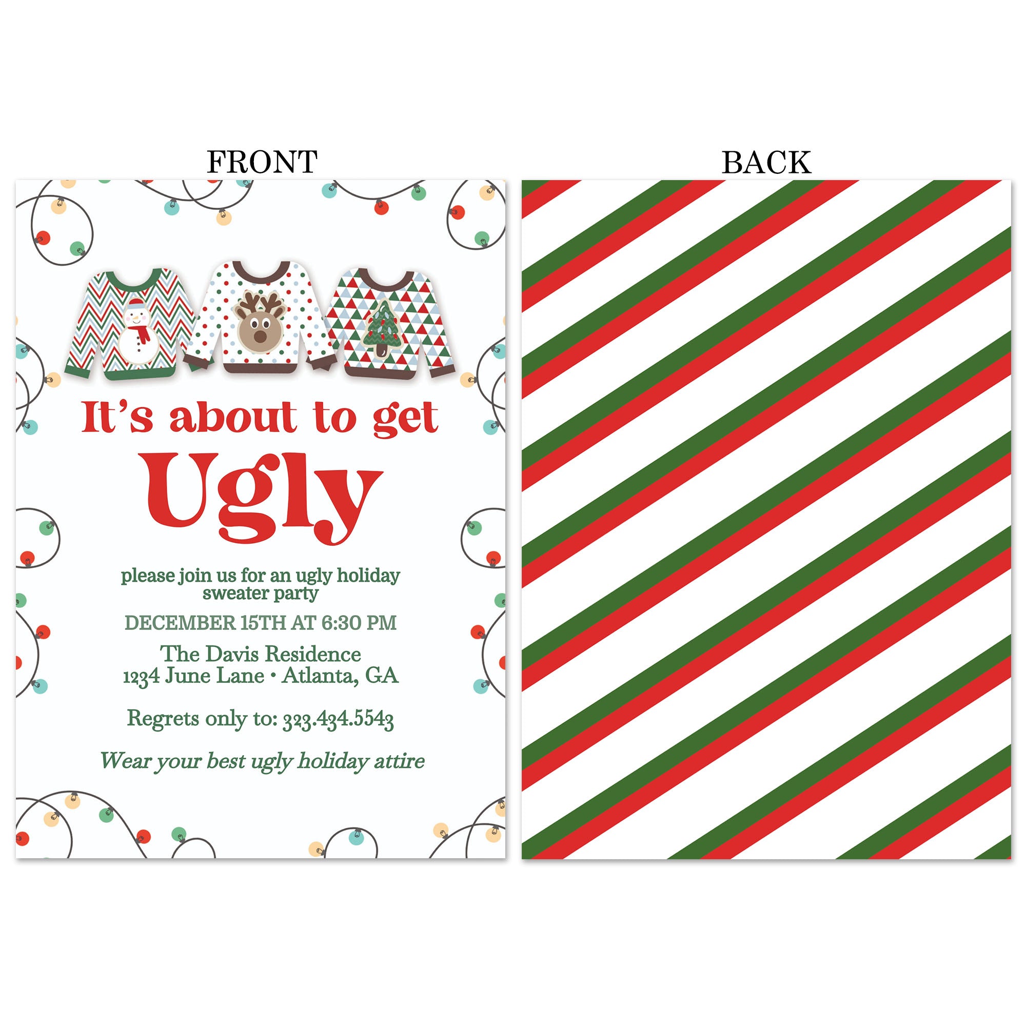 Ugly Sweater Party Invitations – Chicfetti ugly-sweater-party-invitations-chicfetti