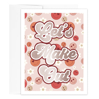 Let's Make Out Retro Valentine Card