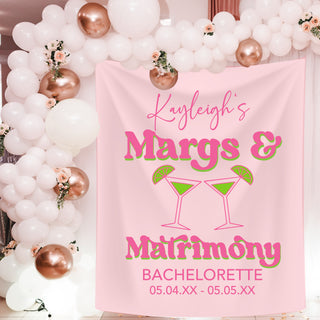 Margs and Matrimony Personalized Backdrop