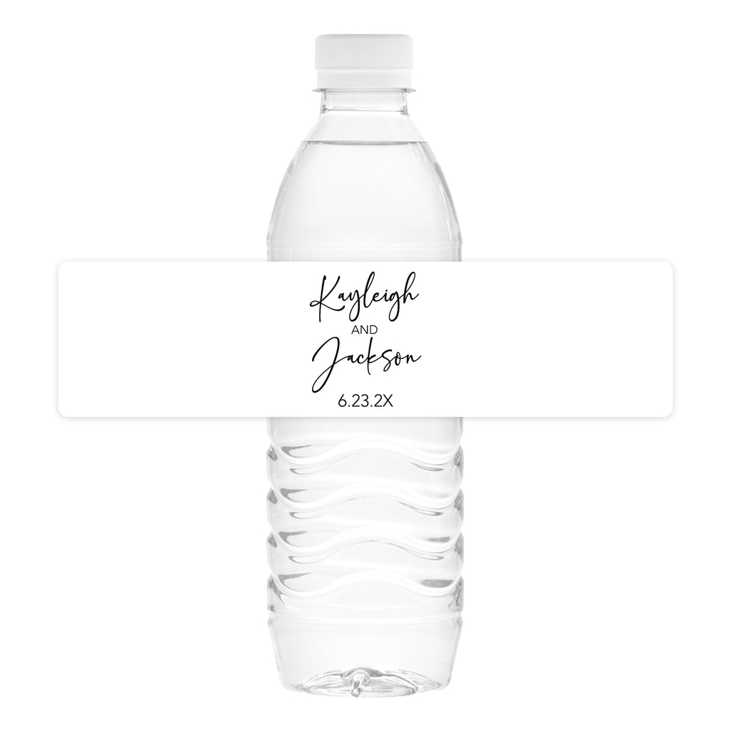 Minimal Names Water Bottle Labels – Chicfetti