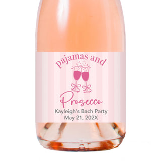 Pajamas and Prosecco Champagne Labels